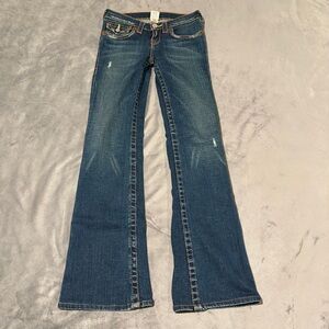 True Religion Jeans Girls 14 Billy Bootcut Flap Pocket Designer Denim Y2K
